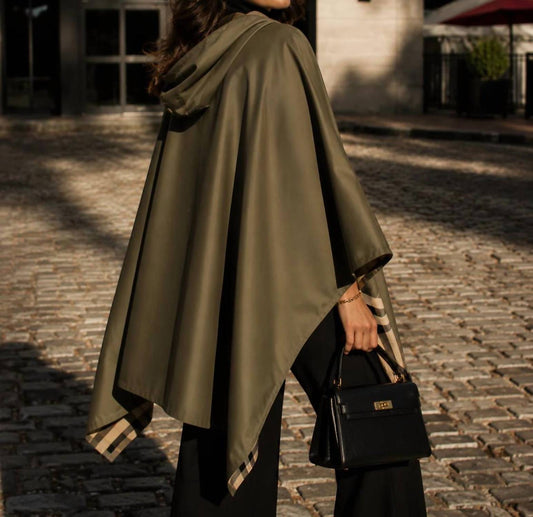 Plaid Rain Poncho