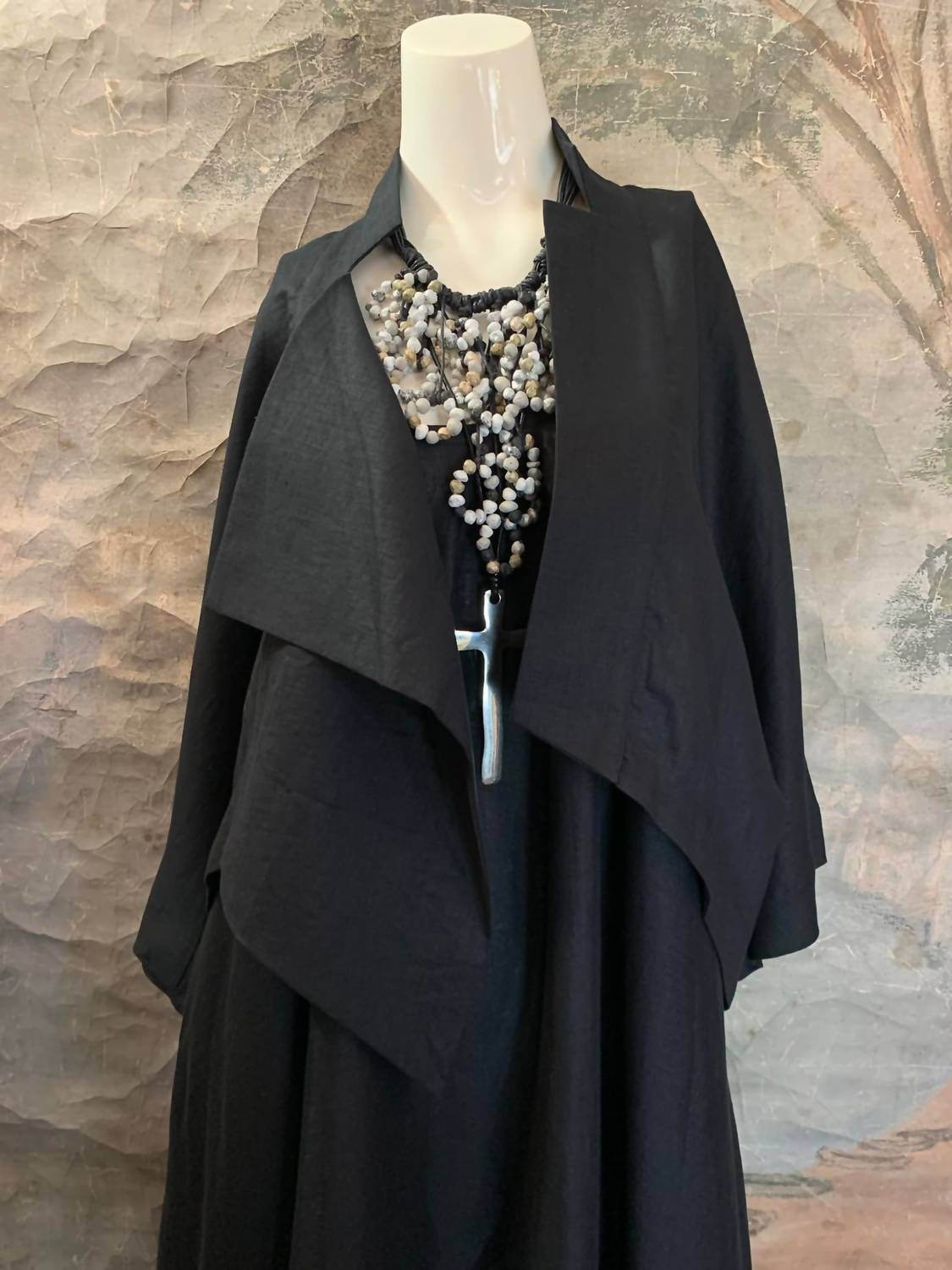 Amma by Kedem Sasson - Asymmetrical Short Linen Jacket - Rack Hunt -