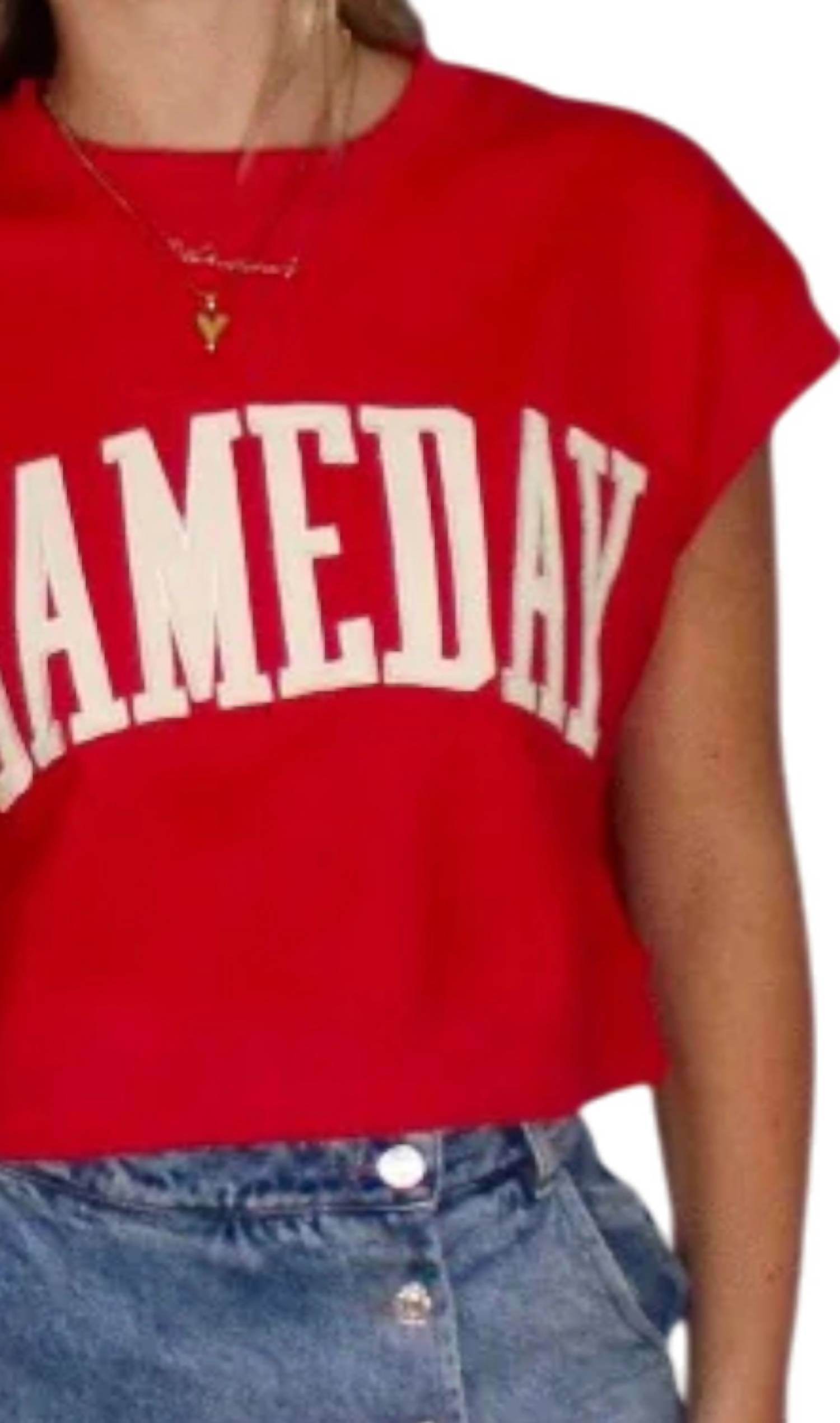 Sush Clothing - Gameday Sleeveless Tee - Rack Hunt -