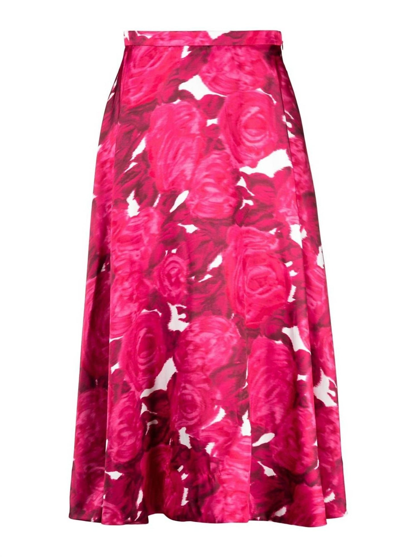 Valentino - Rose Moire Midi Skirt - Rack Hunt