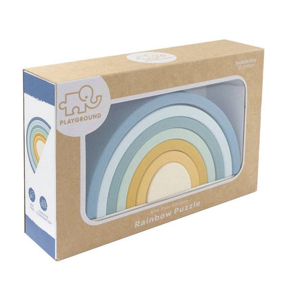 Silicone Rainbow Stacker Puzzle