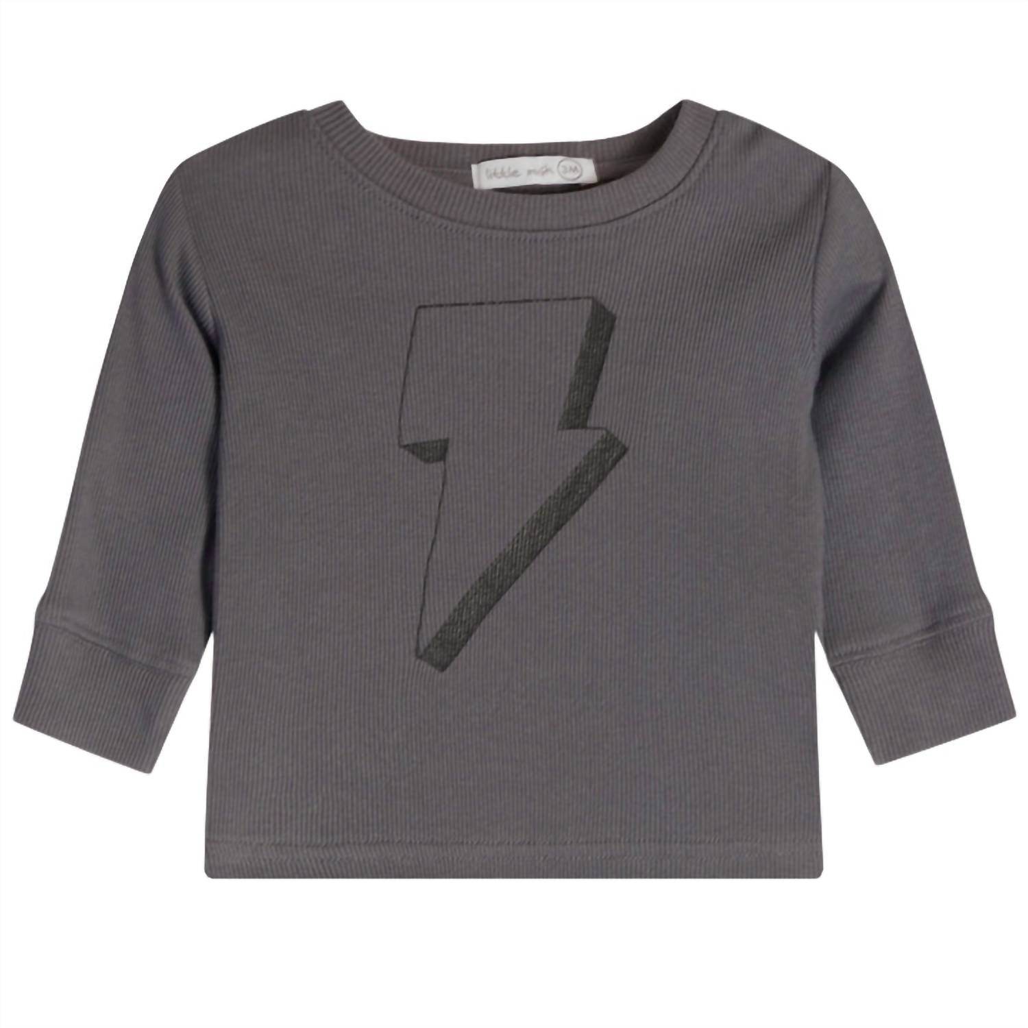 Little Mish - Boy's Bolt Long Sleeve & Check Pant Set - Rack Hunt -