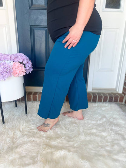Lucy Wide Leg Stretchy Crop Pants