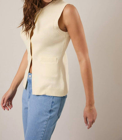 Buddy Button Down Knit Vest