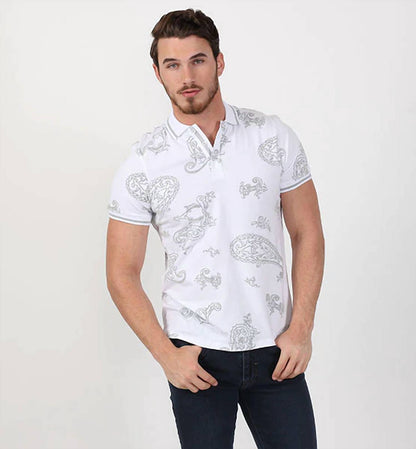 Paisley Flocking Polo