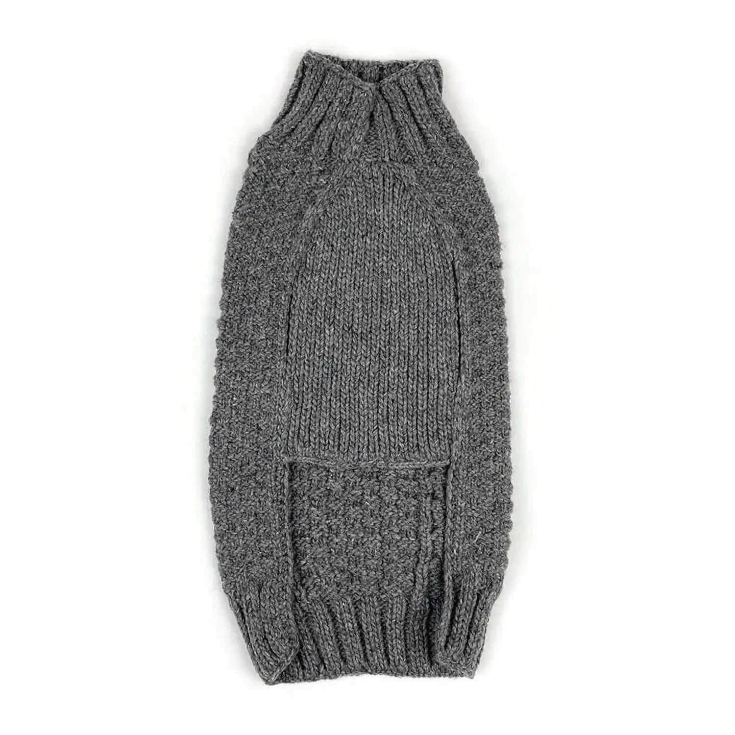 Chilly Dogs - Cable Knit Dog Sweater - side view - Rack Hunt