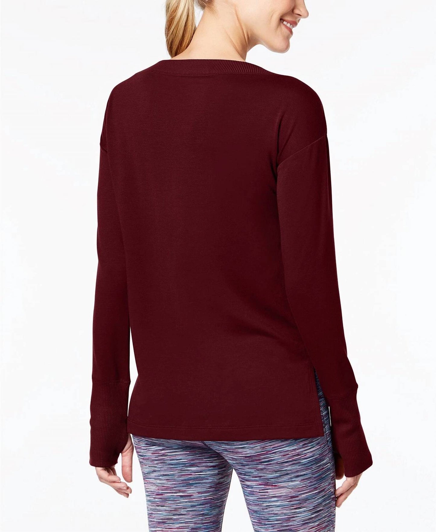 Boat-Neck Long-Sleeve Top
