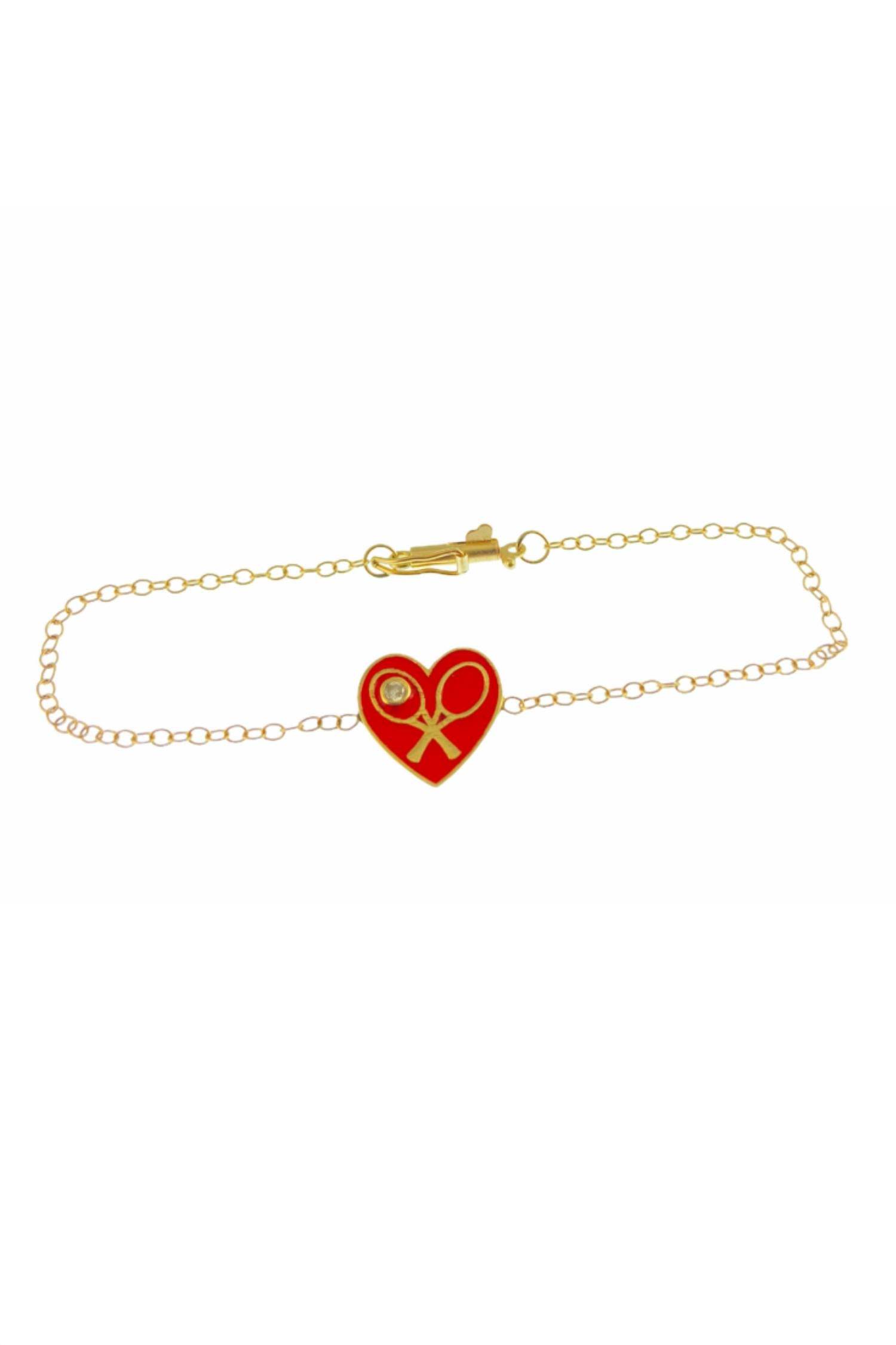 Love Love Tennis - Women's Diamond Bracelet - Rack Hunt
