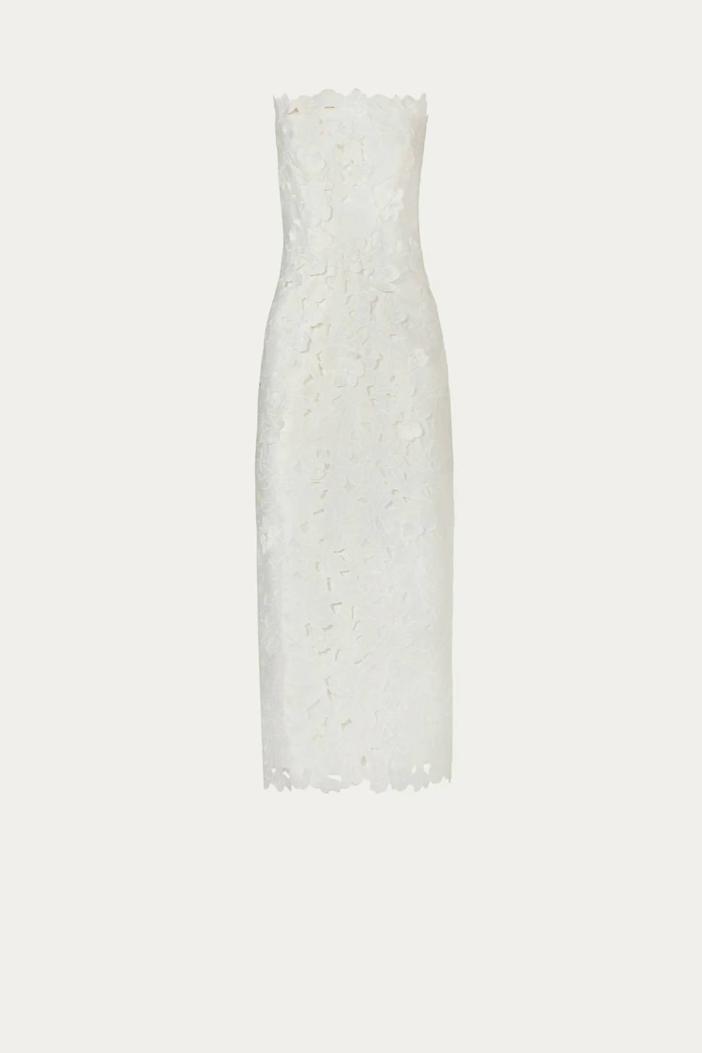Astelle Floral Cut Strapless Dress