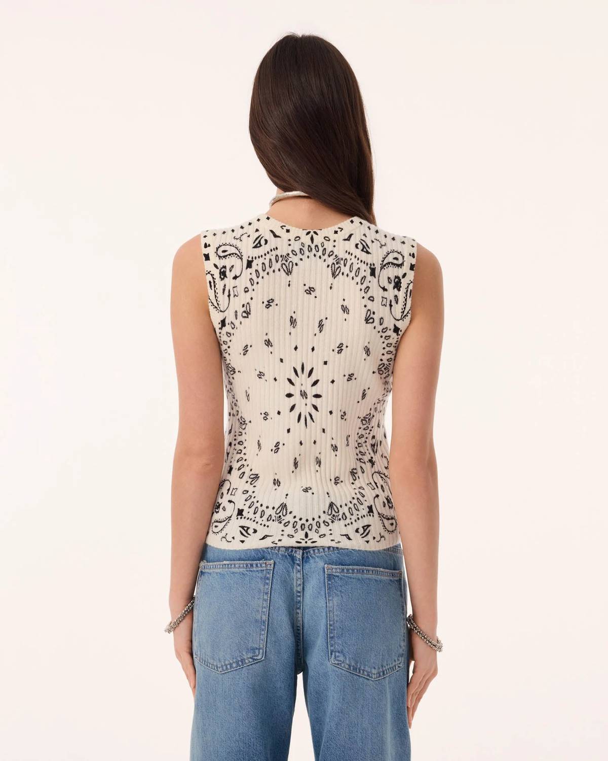 Ribbi Cashmere Bandana Tank