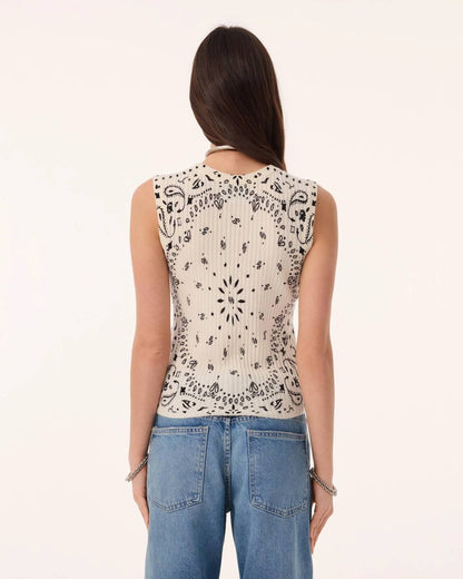 Ribbi Cashmere Bandana Tank