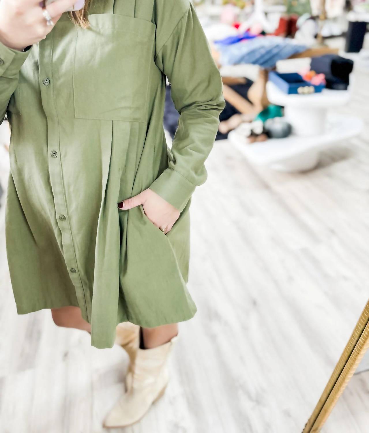 Olivia Button Down Dress