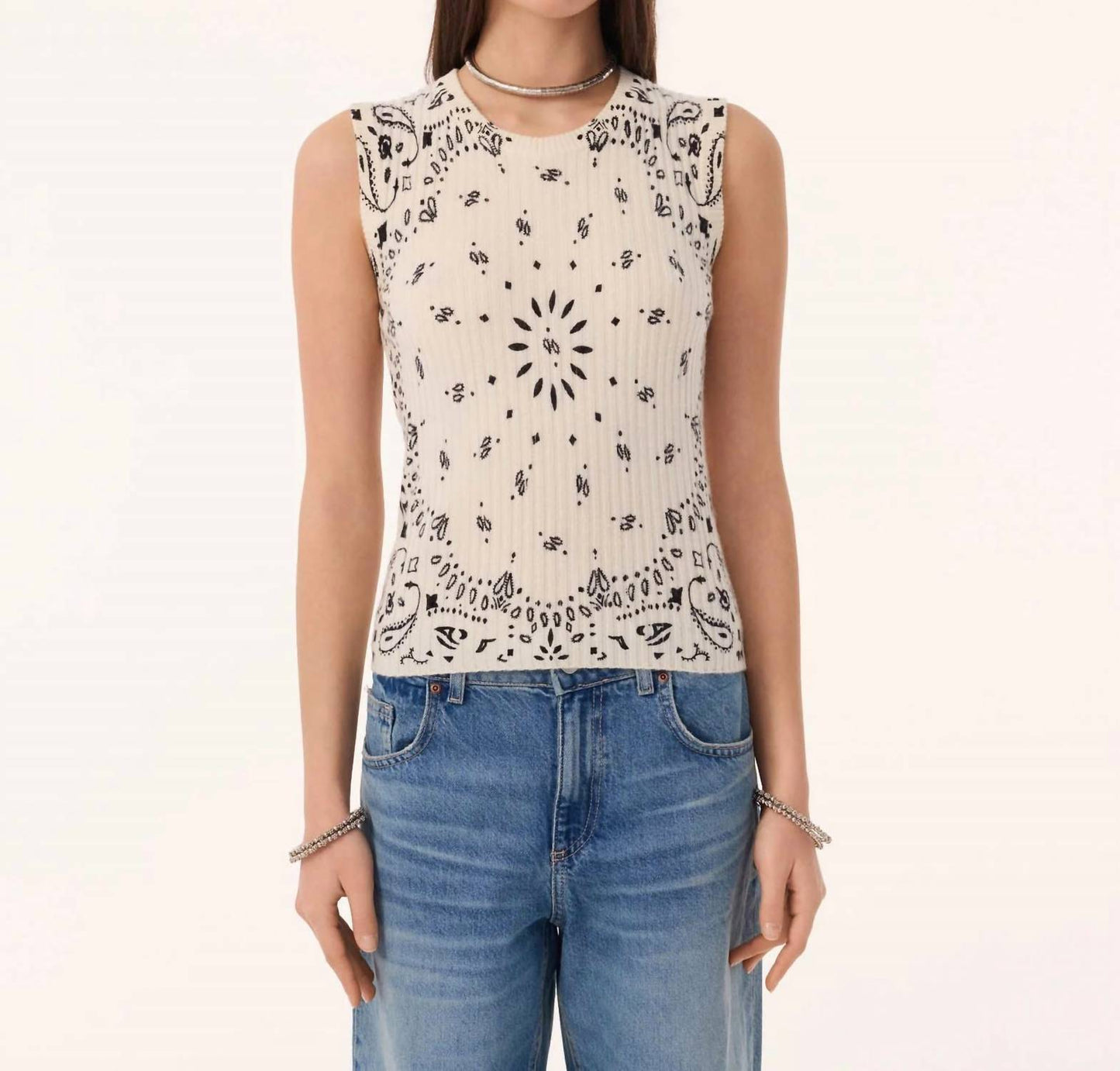 Ribbi Cashmere Bandana Tank
