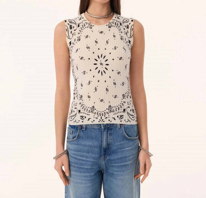 Ribbi Cashmere Bandana Tank