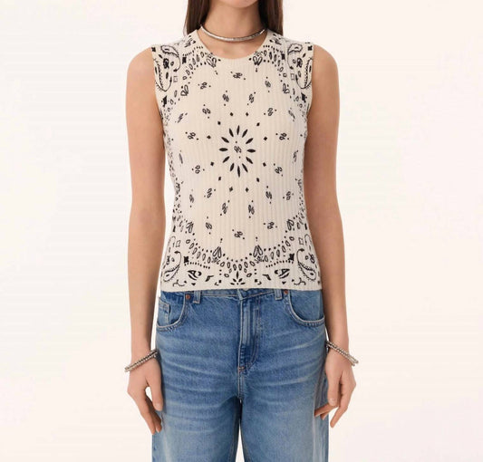Ribbi Cashmere Bandana Tank
