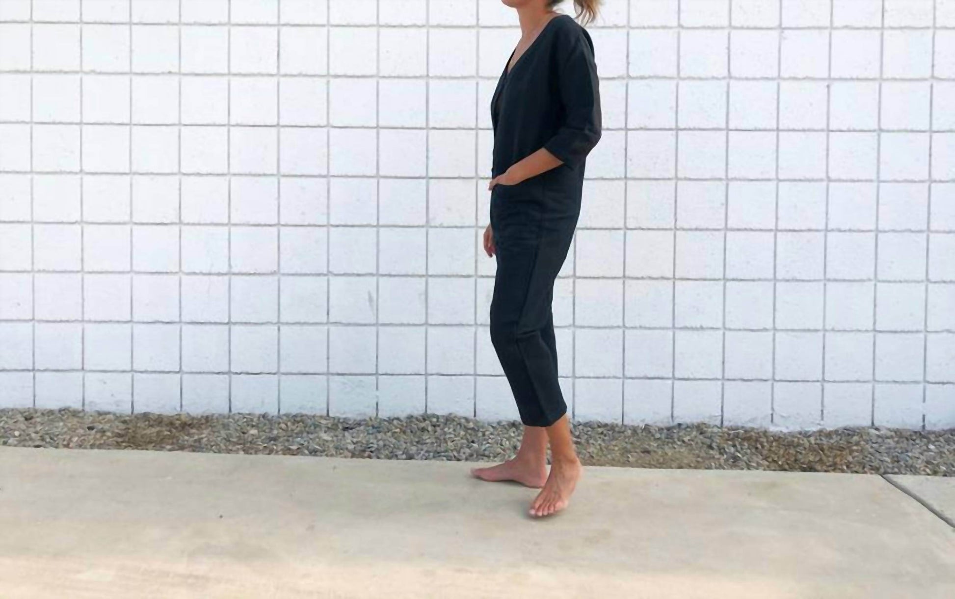 Happy French Gang - Textured Jumpsuit - Rack Hunt -