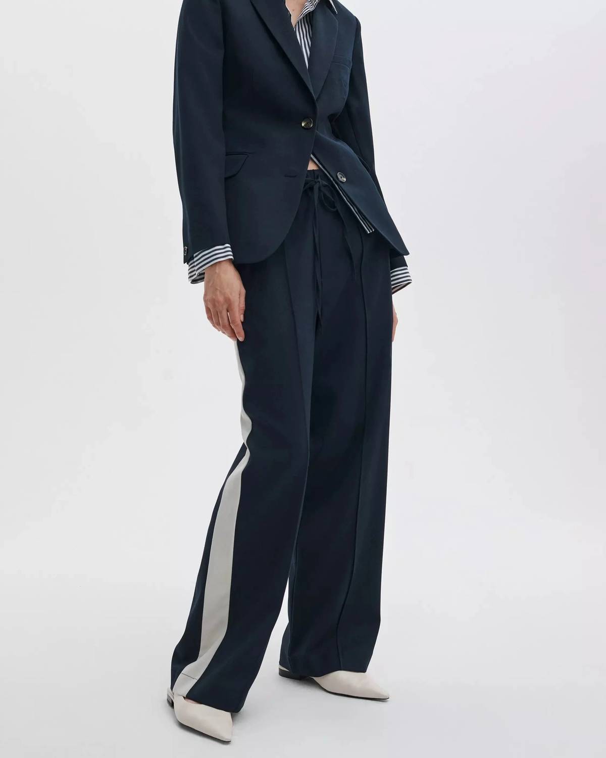 Siena Wool Side Stripe Pants