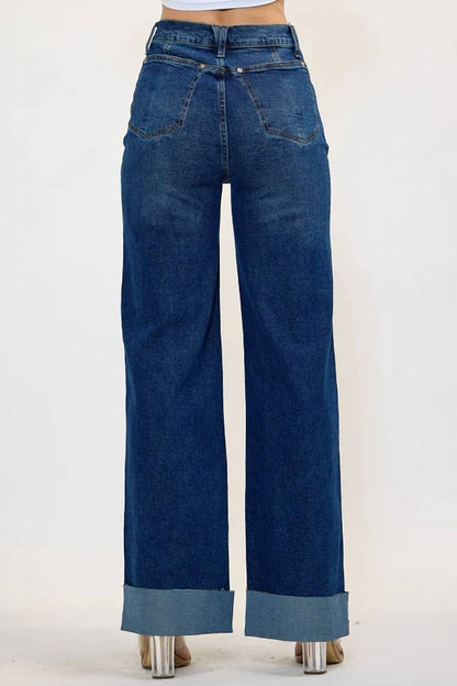 Front Seam Wide Cuff Jean