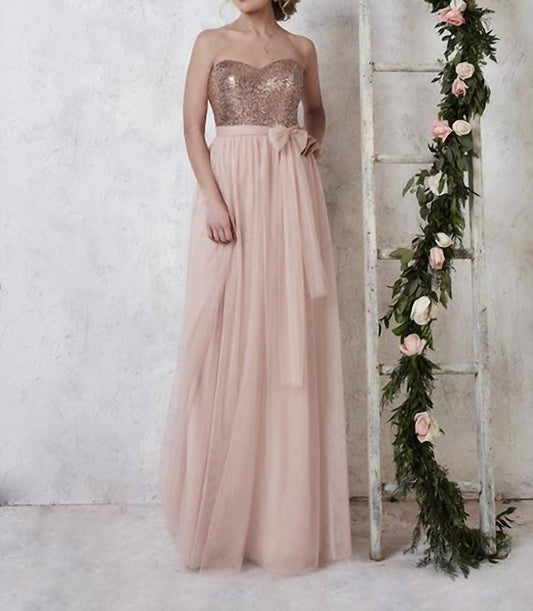 Sweetheart Neck Bridesmaid Gown