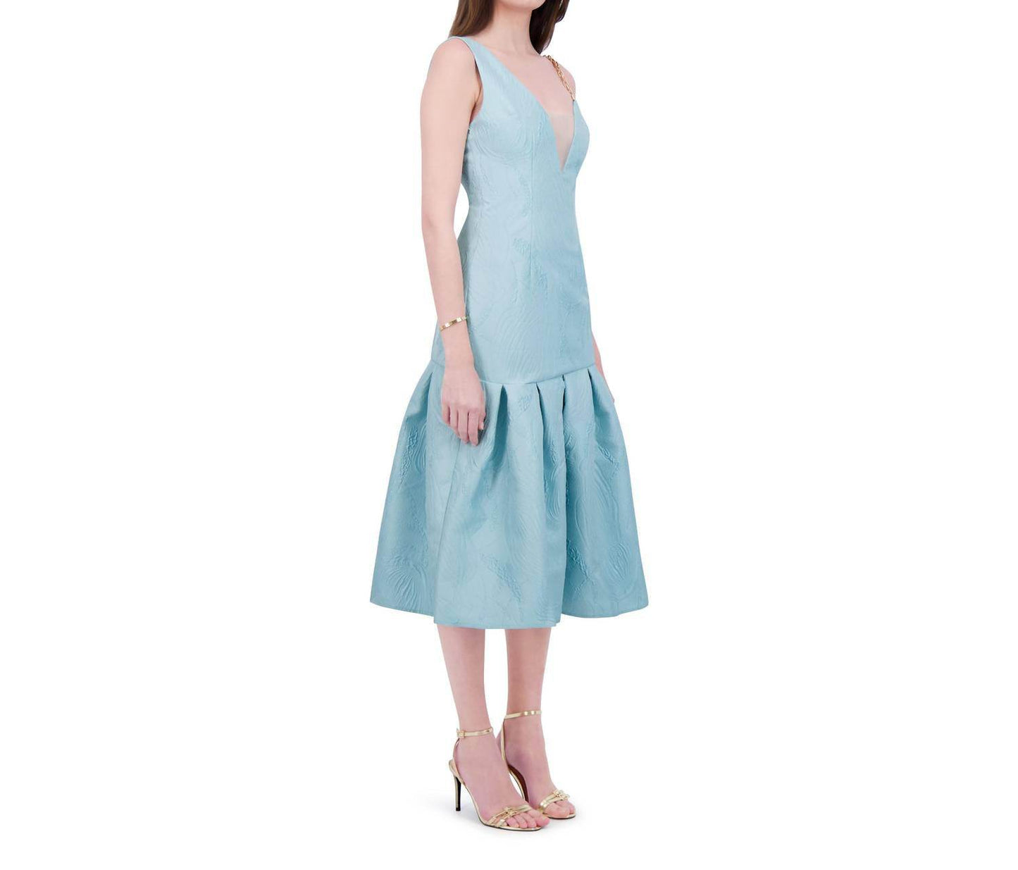 BethelHelena - Tea Garden Off-shoulder V-neck Dress - Rack Hunt -