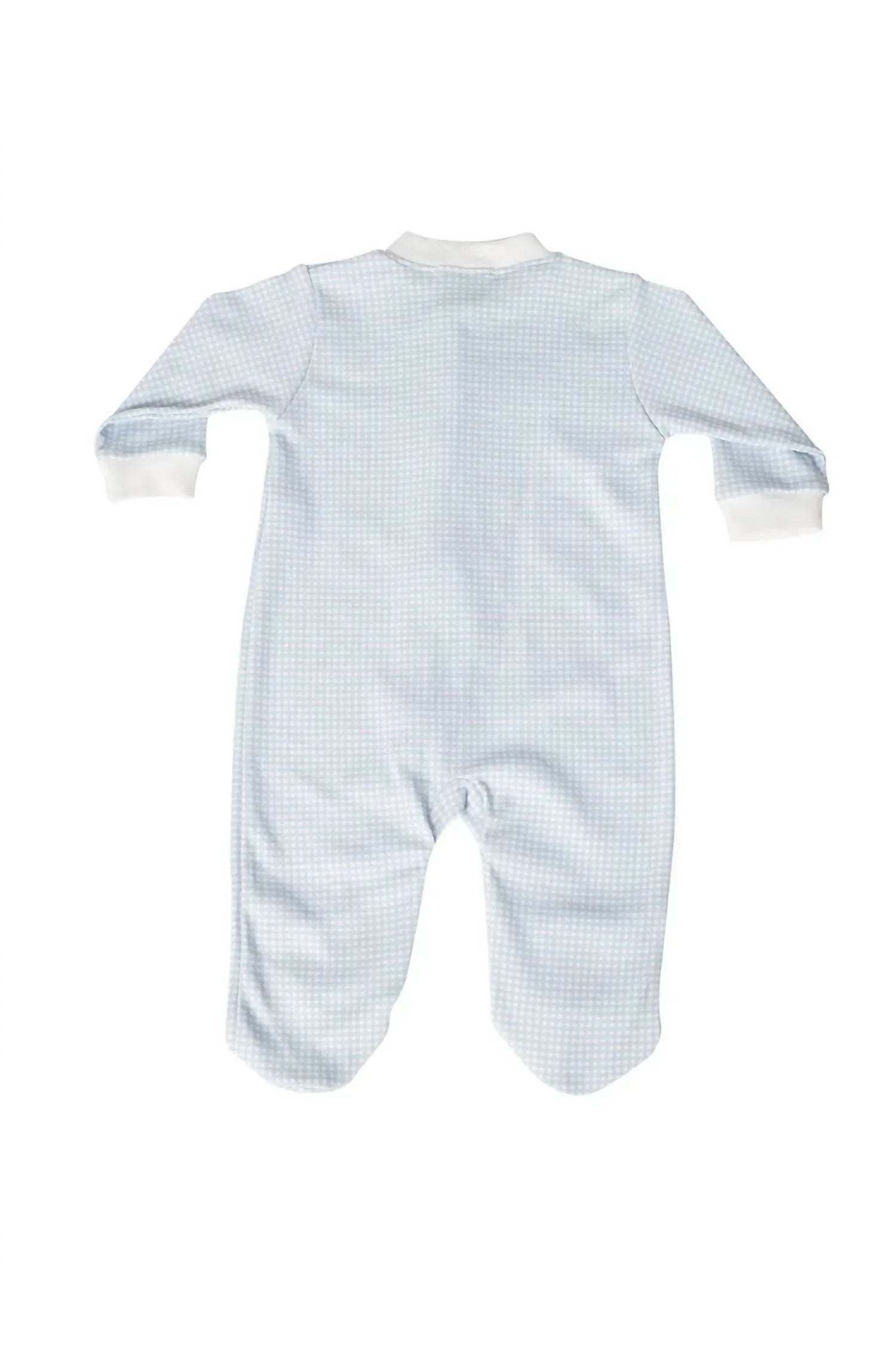 Nella Pima - Boys Gingham Zipper Footie - Rack Hunt