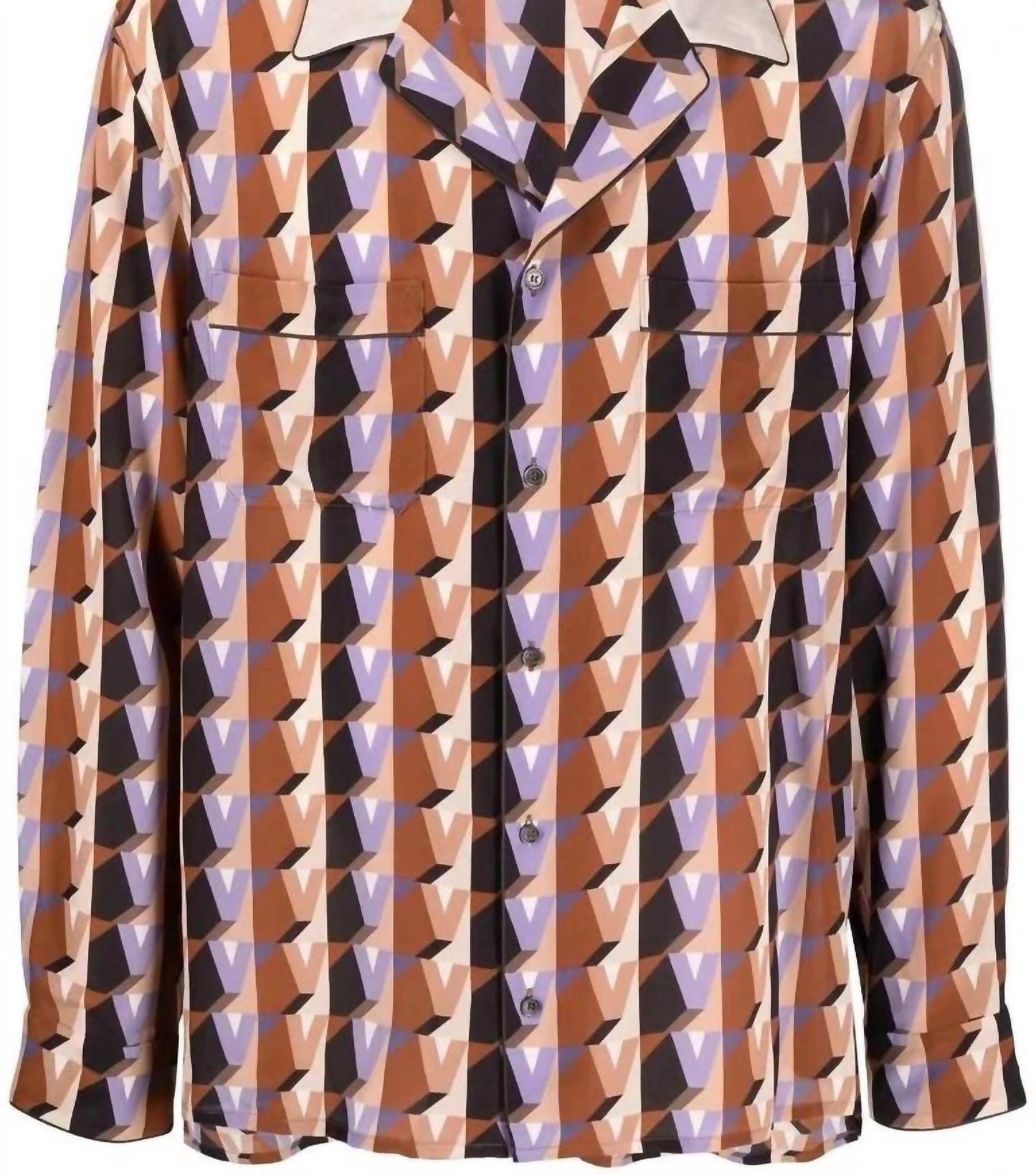 Valentino - Men's Graphic Print Silk Shirt - Rack Hunt
