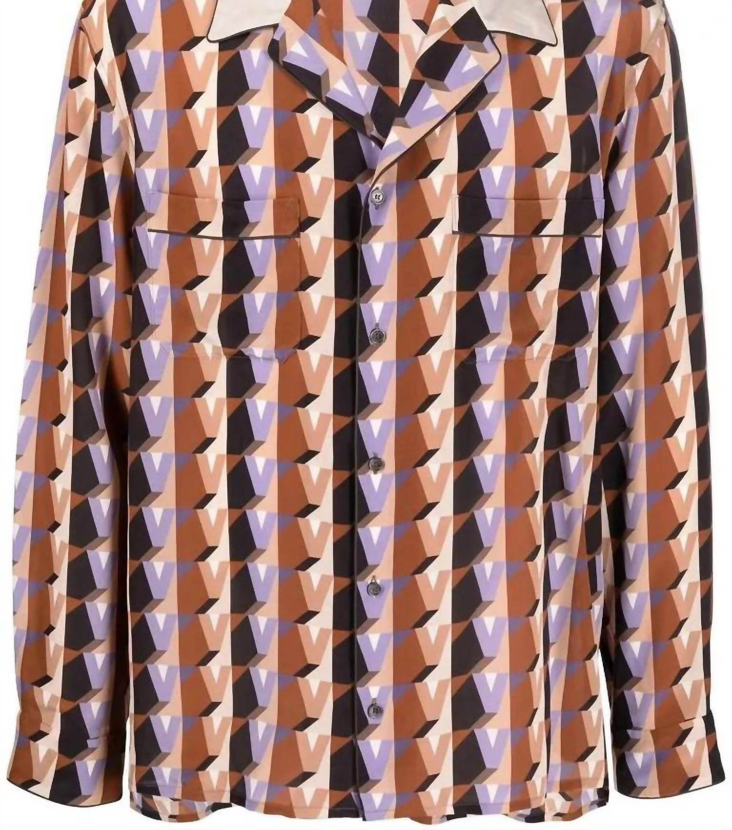 Valentino - Men's Graphic Print Silk Shirt - Rack Hunt