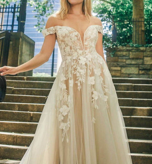 Allure Bridals - Off The Shoulder Wedding Gown - Rack Hunt