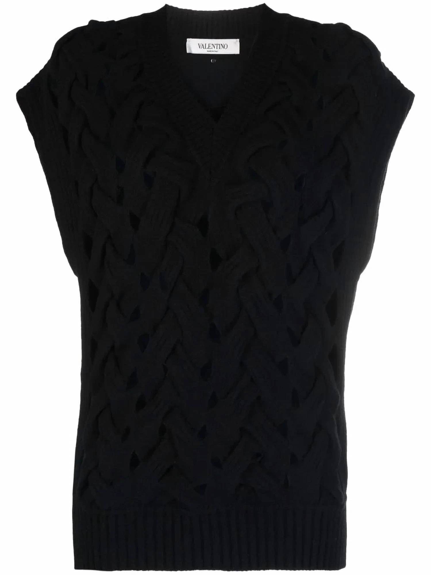 Valentino - Open-knit Wool-blend Vest - Rack Hunt