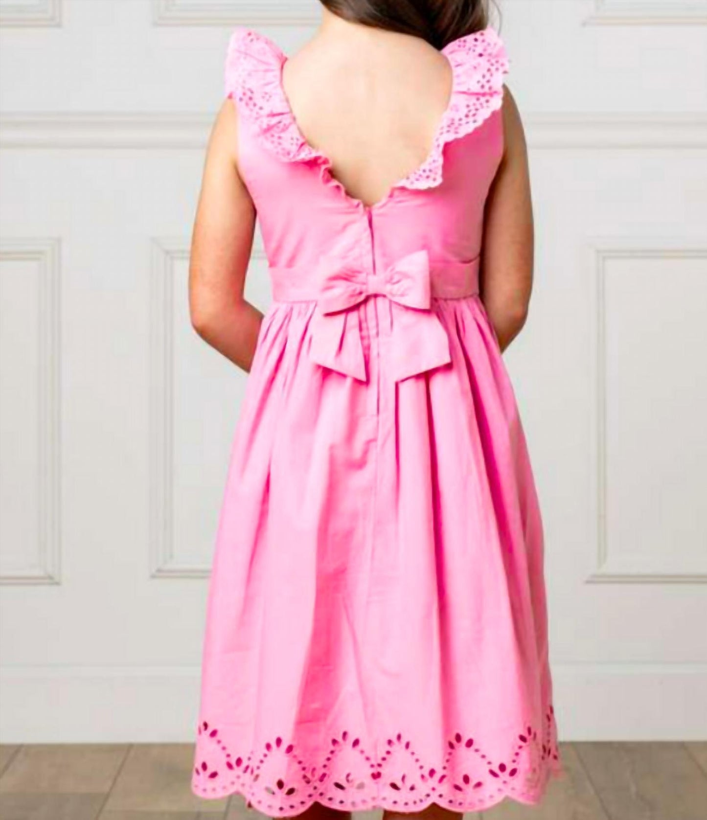 Kid's Organic Classic Eyelet Party Dress