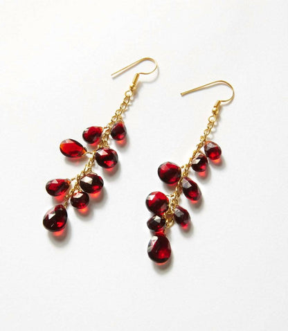 Women's Cascading Gemstone Earrings