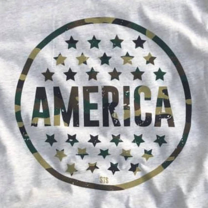 Camo America Graphic Tee