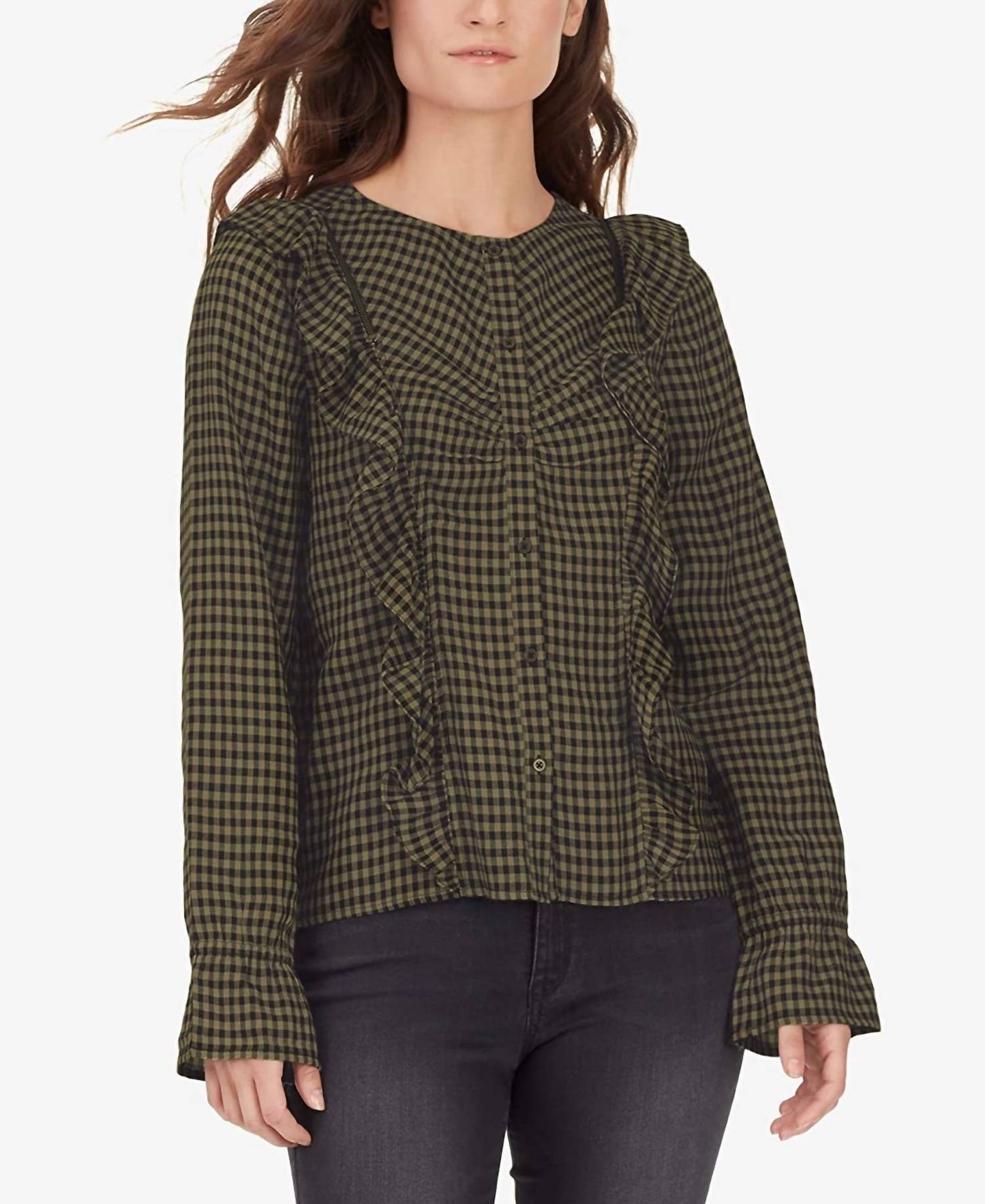 Susannah Plaid Prairie Blouse