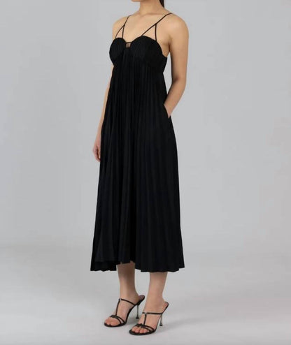 Women's Pleated Slip Dress