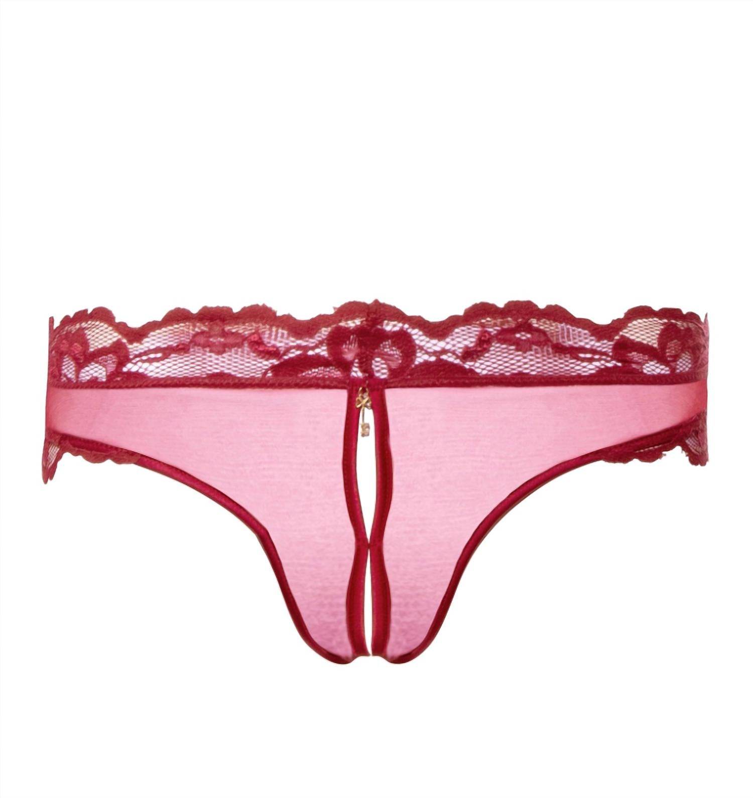 Escora - Selma Stunning Open Tanga With Lace - Rack Hunt -