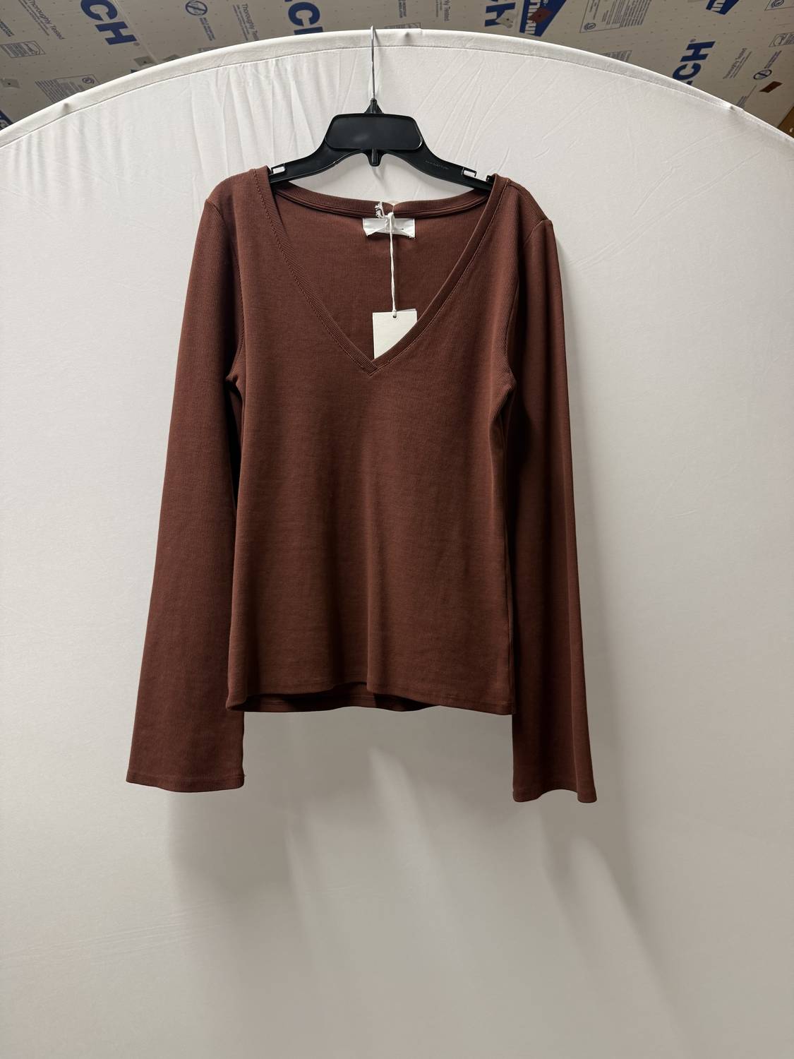 Women's Scarlett V-neck Knit Long Sleeve Top