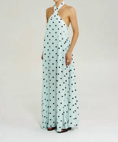 Cross Over Halter Maxi Dress