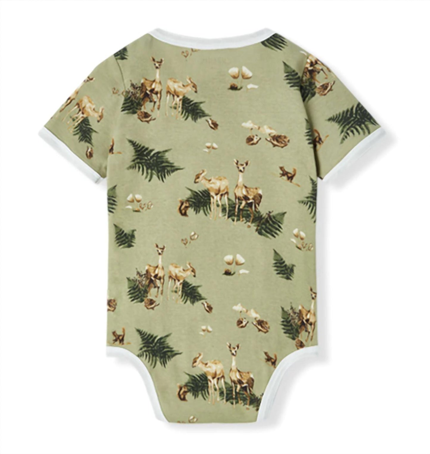 Kid's Forest Party Organic Cotton Short Sleeve One Piece