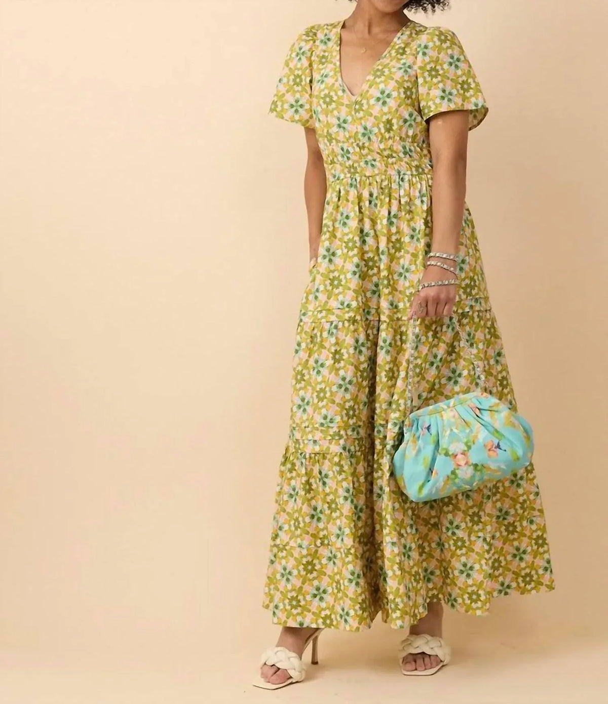 BROOKS AVENUE - Poppy Deep V Maxi Dress - Rack Hunt