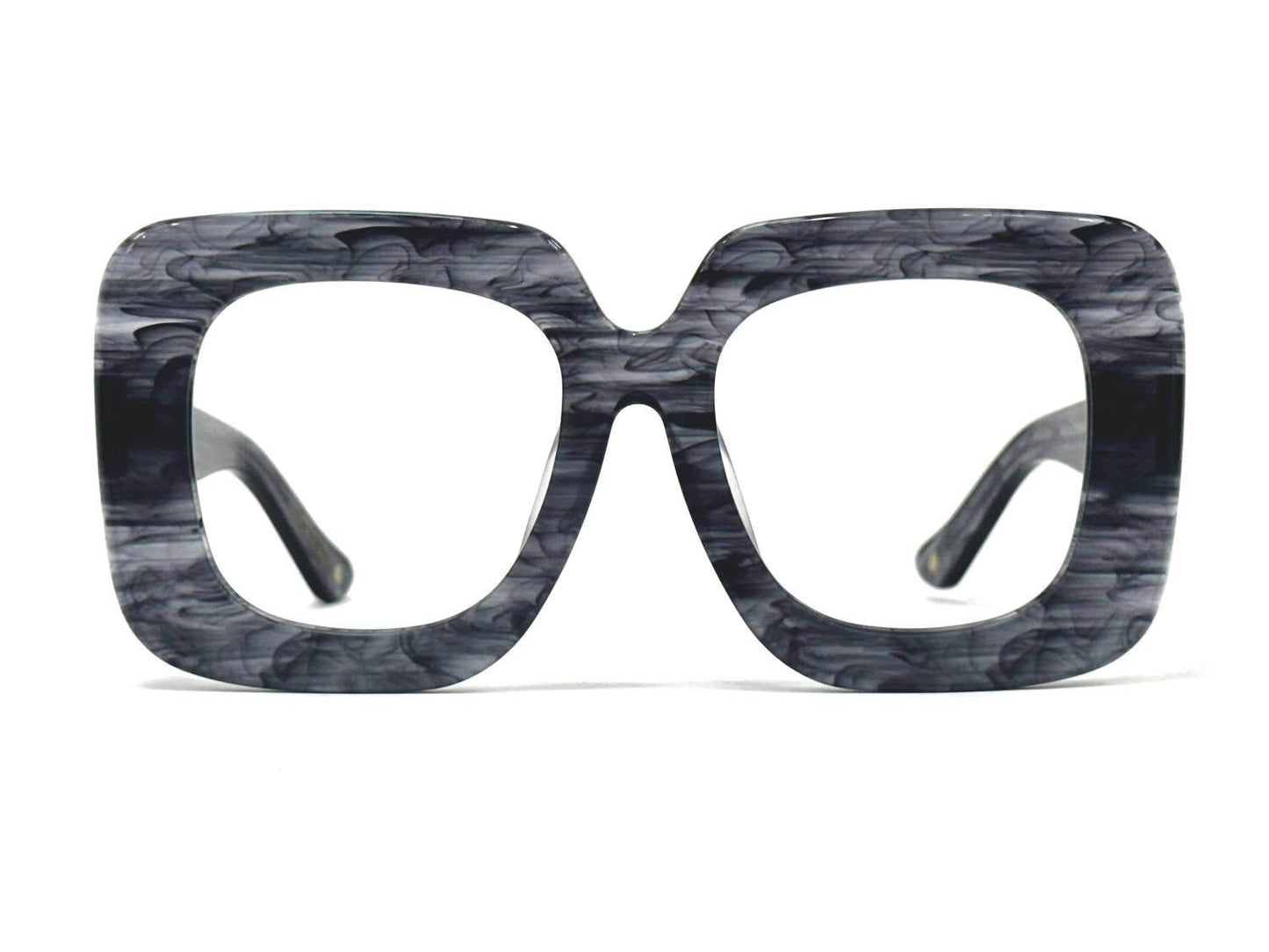 Kazoku Lunettes - Brazen Oversized Square Opthalmic Glasses - Rack Hunt -