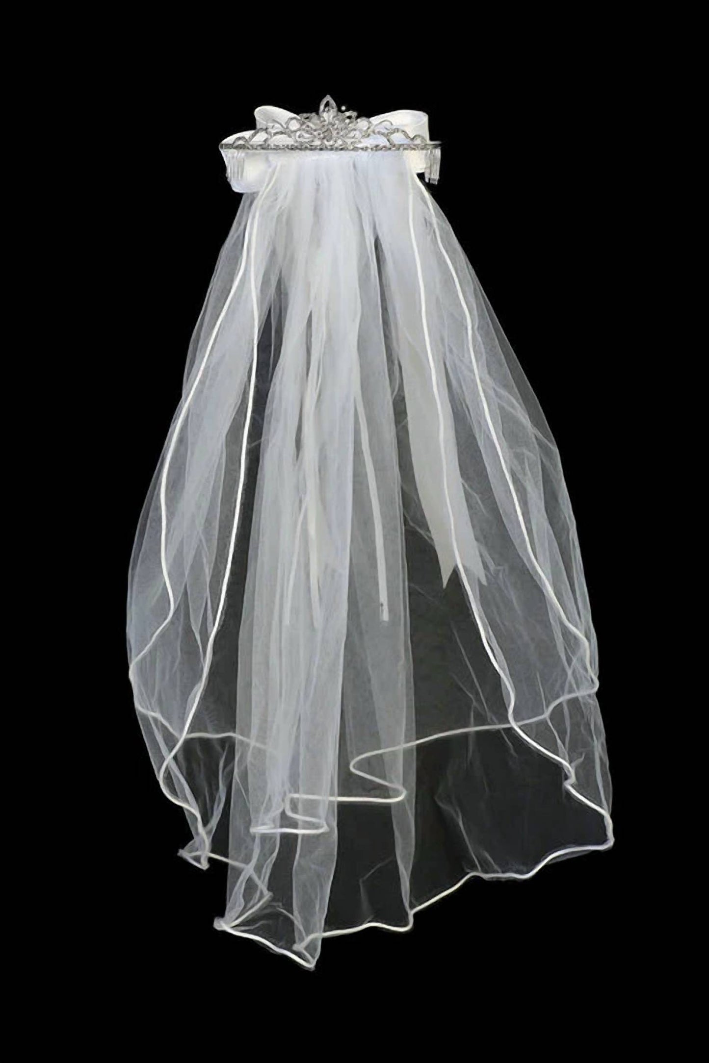 Girl's Veil With Daughter Of The King Cross Tiara