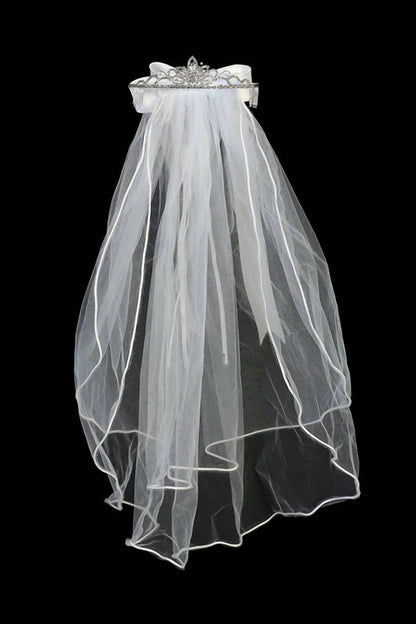 Girl's Veil With Daughter Of The King Cross Tiara