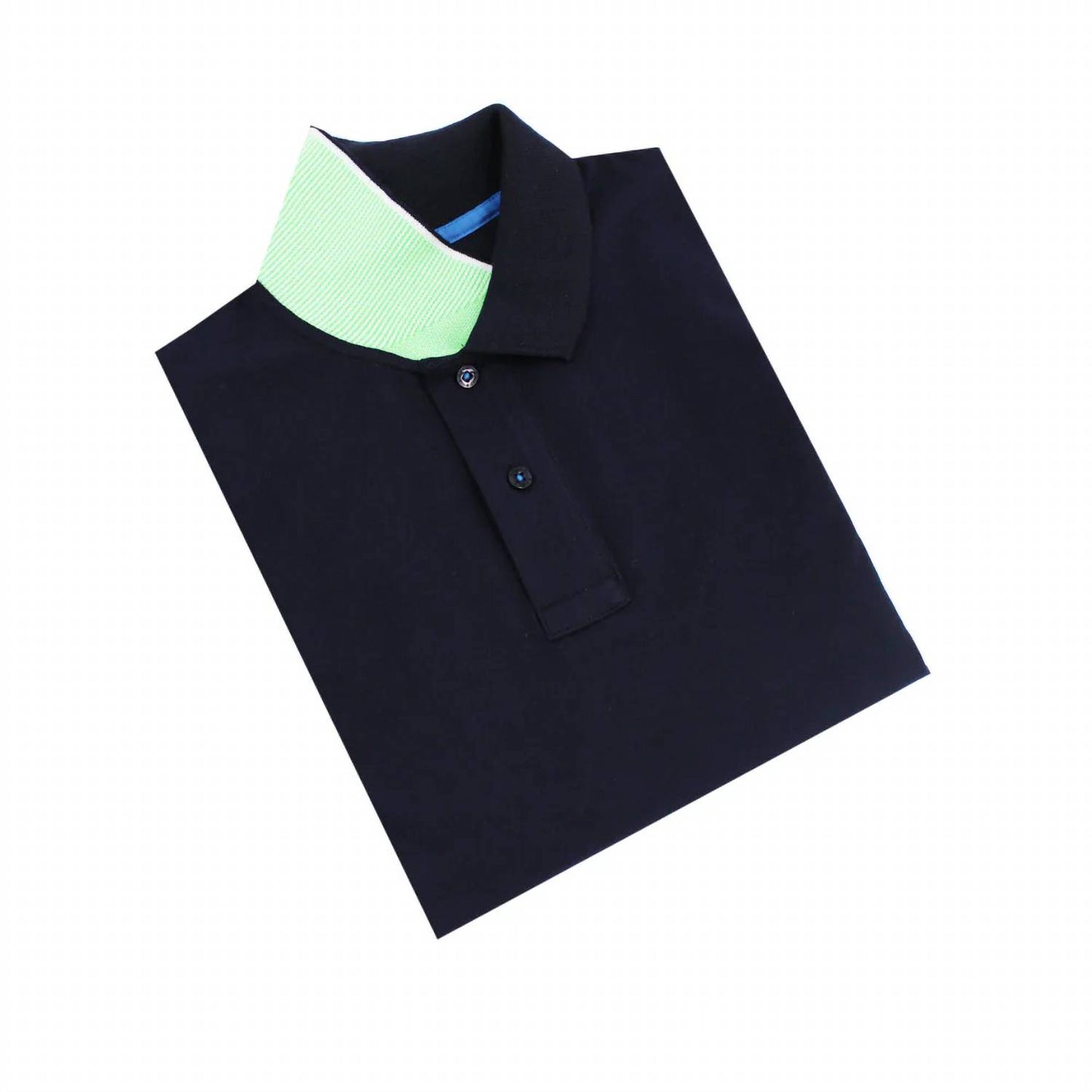 Double Sided Collar Ribbed Texture Polo
