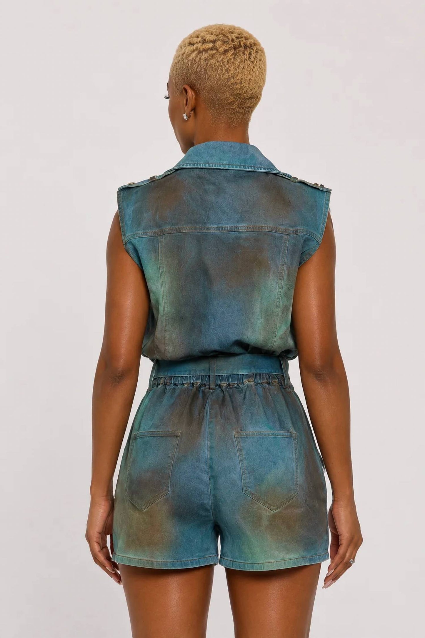 Zipper Utility Romper