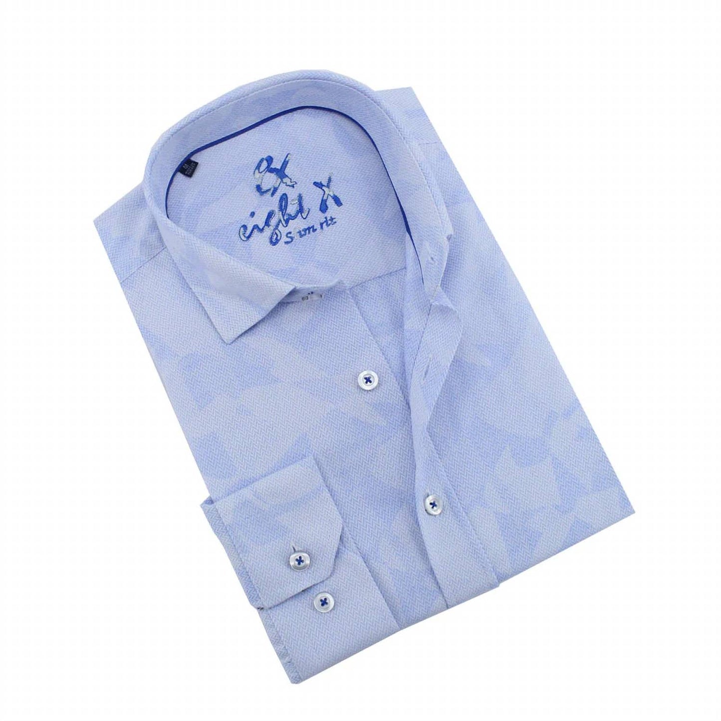 Geo-shapes Button Down Jacquard Shirt