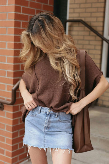 Grace Oversized Textured Knit Top