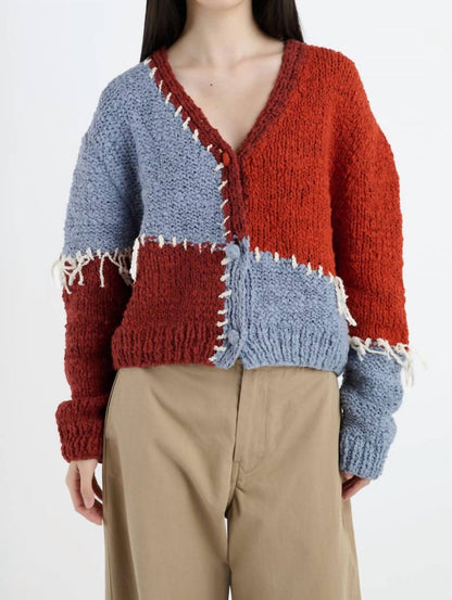 Patchwork Boucle Cardigan