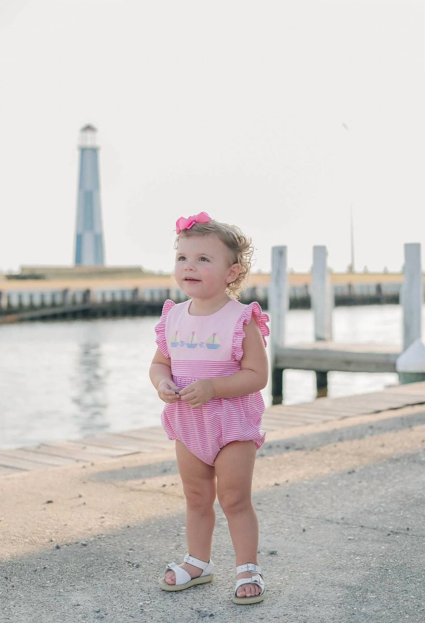 Girls Set Sail Ruffle Sunsuit