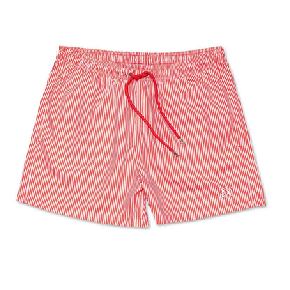 Men's Striped Slim Fit Swim Trunks