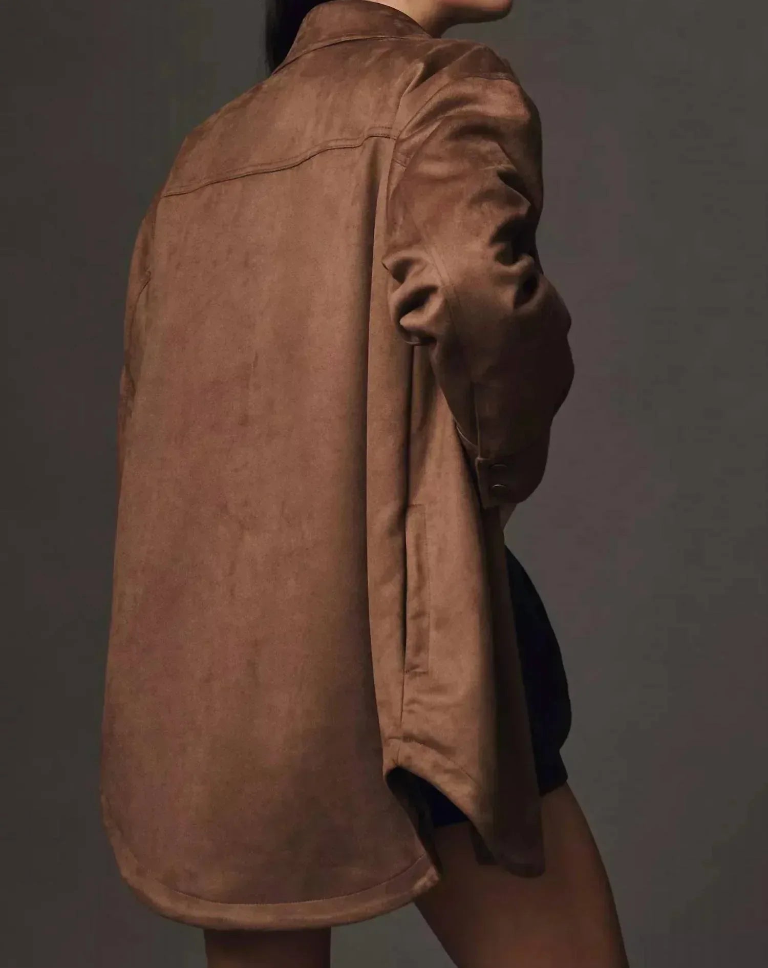 Pilcro - The Tillie Relaxed Faux Suede Shacket - Rack Hunt